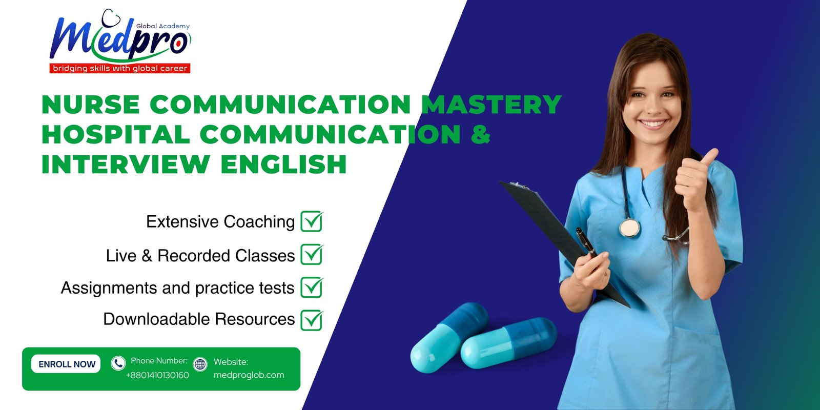 Nurse Communication Mastery  (Hospital Communication & Interview English).